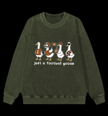Just a football usa goose Vintage Washed 100% Cotton Sweatshirt