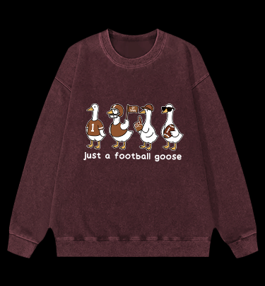 Just a football usa goose Vintage Washed 100% Cotton Sweatshirt