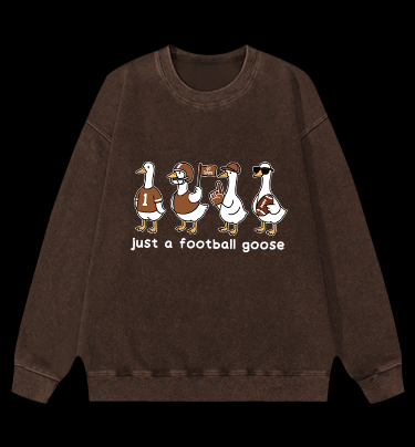 Just a football usa goose Vintage Washed 100% Cotton Sweatshirt