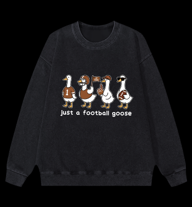 Just a football usa goose Vintage Washed 100% Cotton Sweatshirt