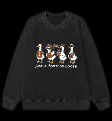 Just a football usa goose Vintage Washed 100% Cotton Sweatshirt