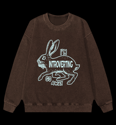 IntrovertLife Vintage Washed 100% Cotton Sweatshirt