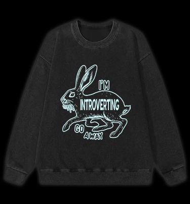 IntrovertLife Vintage Washed 100% Cotton Sweatshirt