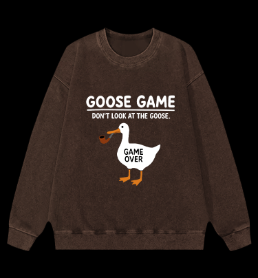 Goose Game Vintage Washed 100% Cotton Sweatshirt