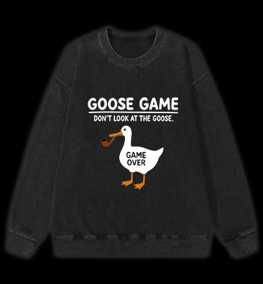 Goose Game Vintage Washed 100% Cotton Sweatshirt