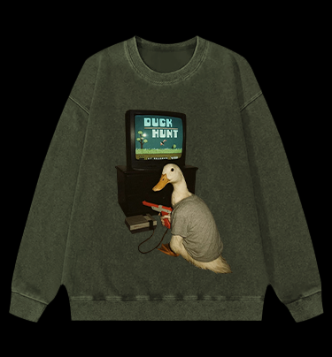 Duck Hunt Vintage Washed 100% Cotton Sweatshirt