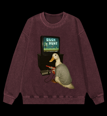 Duck Hunt Vintage Washed 100% Cotton Sweatshirt