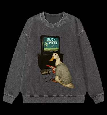 Duck Hunt Vintage Washed 100% Cotton Sweatshirt