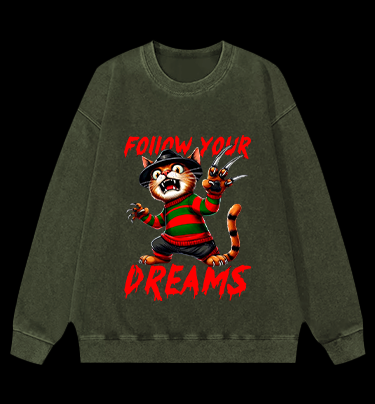 A Nightmare on Elm Street Vintage Washed 100% Cotton Sweatshirt