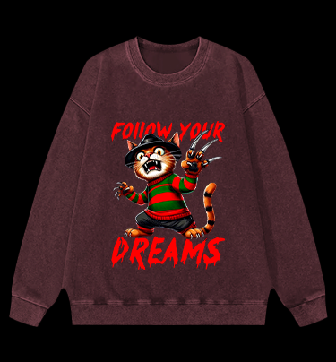 A Nightmare on Elm Street Vintage Washed 100% Cotton Sweatshirt