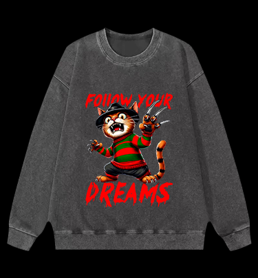 A Nightmare on Elm Street Vintage Washed 100% Cotton Sweatshirt