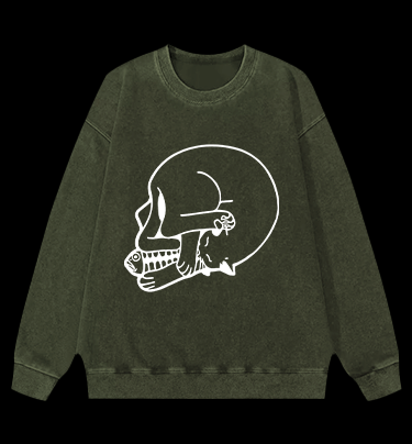 This is actually a cat Vintage Washed 100% Cotton Sweatshirt