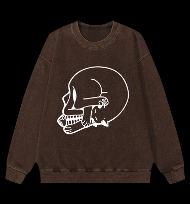 This is actually a cat Vintage Washed 100% Cotton Sweatshirt