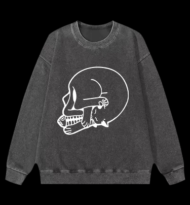 This is actually a cat Vintage Washed 100% Cotton Sweatshirt