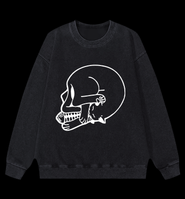 This is actually a cat Vintage Washed 100% Cotton Sweatshirt