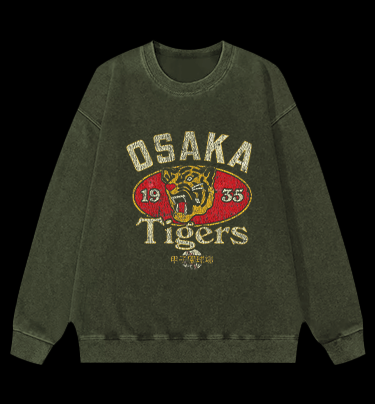Osaka Tigers 1935 Vintage Washed 100% Cotton Sweatshirt
