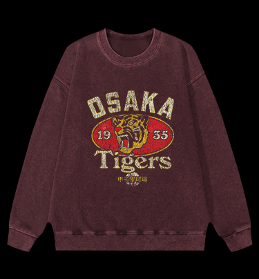 Osaka Tigers 1935 Vintage Washed 100% Cotton Sweatshirt