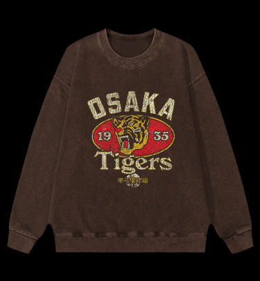 Osaka Tigers 1935 Vintage Washed 100% Cotton Sweatshirt