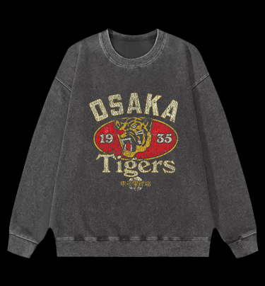 Osaka Tigers 1935 Vintage Washed 100% Cotton Sweatshirt