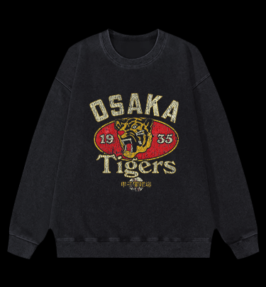 Osaka Tigers 1935 Vintage Washed 100% Cotton Sweatshirt