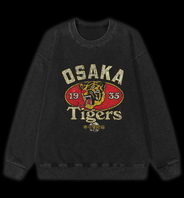 Osaka Tigers 1935 Vintage Washed 100% Cotton Sweatshirt