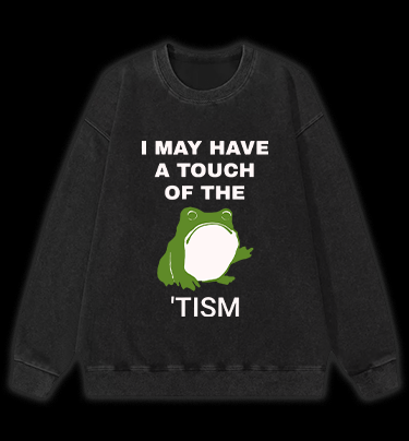 Funny Frog Vintage Washed 100% Cotton Sweatshirt