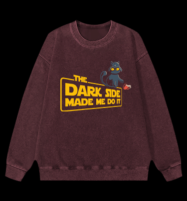 Star Cat Vintage Washed 100% Cotton Sweatshirt