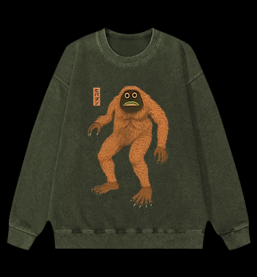 Lost Monster Vintage Washed 100% Cotton Sweatshirt