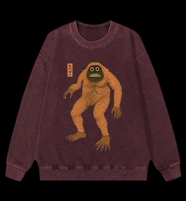 Lost Monster Vintage Washed 100% Cotton Sweatshirt