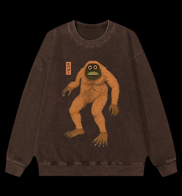 Lost Monster Vintage Washed 100% Cotton Sweatshirt