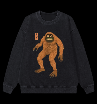 Lost Monster Vintage Washed 100% Cotton Sweatshirt