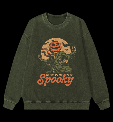 Mr. Pumpkin Vintage Washed 100% Cotton Sweatshirt