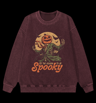 Mr. Pumpkin Vintage Washed 100% Cotton Sweatshirt