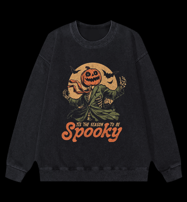 Mr. Pumpkin Vintage Washed 100% Cotton Sweatshirt