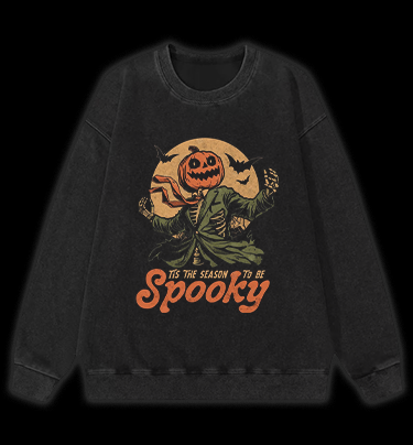 Mr. Pumpkin Vintage Washed 100% Cotton Sweatshirt