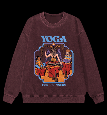 Yoga Goat Vintage Washed 100% Cotton Sweatshirt