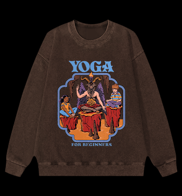 Yoga Goat Vintage Washed 100% Cotton Sweatshirt