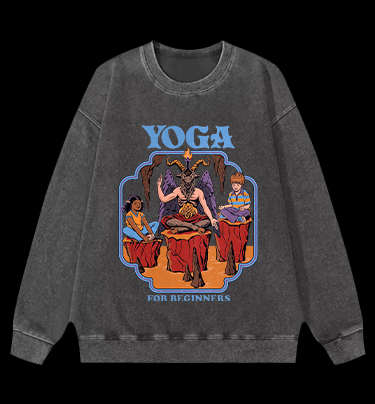 Yoga Goat Vintage Washed 100% Cotton Sweatshirt
