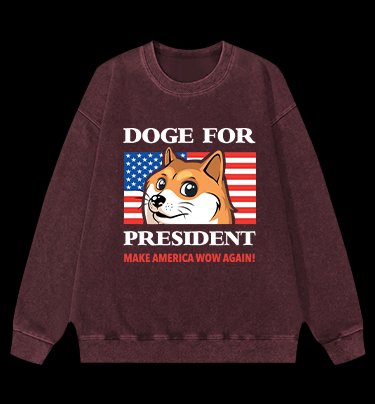 Trump Goge Vintage Washed 100% Cotton Sweatshirt