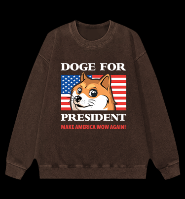 Trump Goge Vintage Washed 100% Cotton Sweatshirt