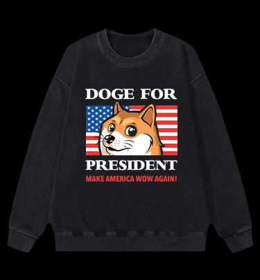 Trump Goge Vintage Washed 100% Cotton Sweatshirt