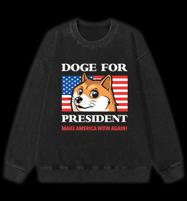 Trump Goge Vintage Washed 100% Cotton Sweatshirt