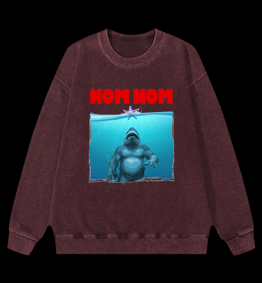 The King Shark Vintage Washed 100% Cotton Sweatshirt