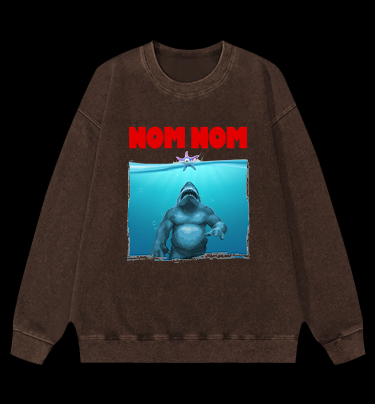 The King Shark Vintage Washed 100% Cotton Sweatshirt