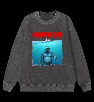 The King Shark Vintage Washed 100% Cotton Sweatshirt