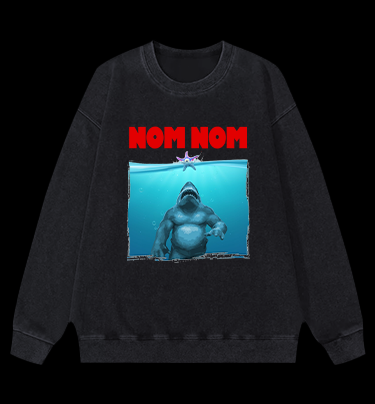 The King Shark Vintage Washed 100% Cotton Sweatshirt