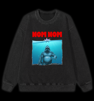 The King Shark Vintage Washed 100% Cotton Sweatshirt