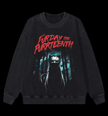 Friday The 13th Vintage Washed 100% Cotton Sweatshirt