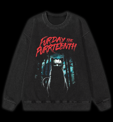 Friday The 13th Vintage Washed 100% Cotton Sweatshirt