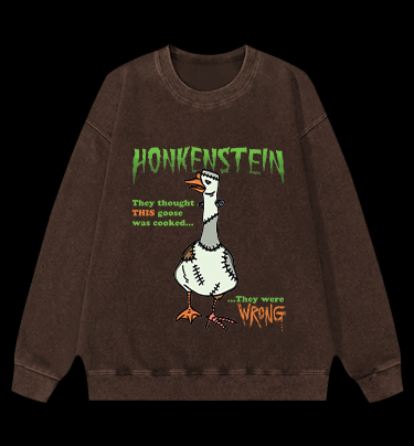 The Undead Goose Vintage Washed 100% Cotton Sweatshirt